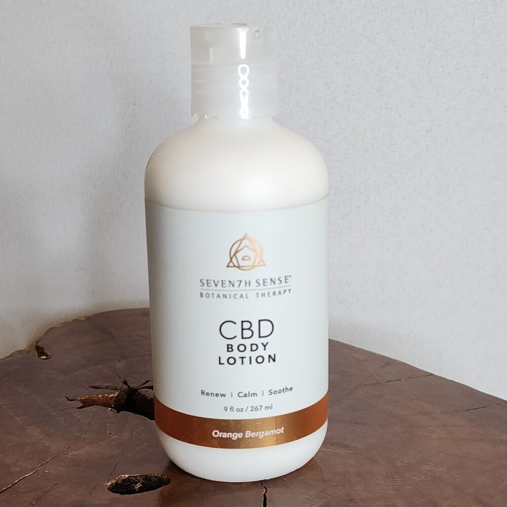 2-Pack Seven7h Sense Botanical Therapy CBD Body Lotion Orange Bergamot